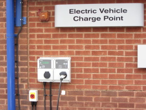Nissan Leaf charging point