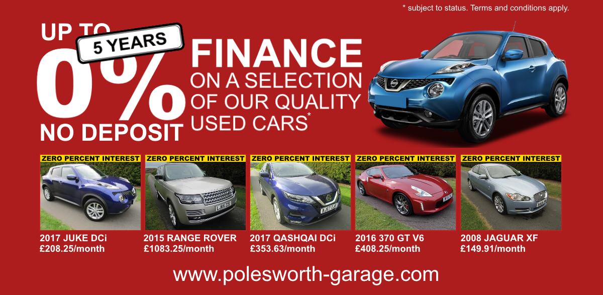 Polesworth Garage Used Cars Zero Percent Finance Deals