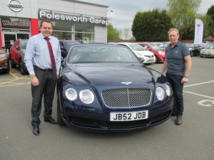 Mr John Bradley taking delivery of his new Fabulous Bentley Continental From Our Sales Manager Steve Sadler