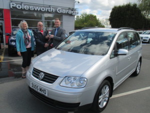 Mr & Mrs Garvey Travelled Down from Chesterfield to collect there New VW Touran from Our Senior Sales Executive Liam McEntee