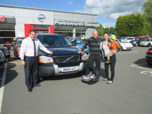 Miss Nina Cracknell and family from Loughborough collecting their new Volvo XC90 From Our Sales Manager Steve Sadler