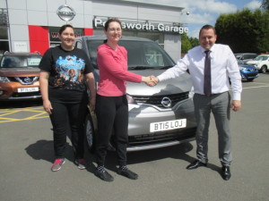 Local Business Castle Enterprises collecting their new top of the range NV200 From Our Sales Manager Steve Sadler.