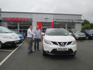 Mr Gary Thornton Collecting His New Nissan Qashqai N Tec + From Our Sales Manager Steve Sadler