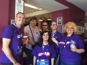 2016 Office Abbott Run - Drew and gang at the pub