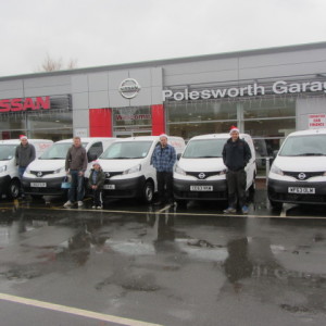 5 x New Nissan NV200s being collected by Lift Source UK Ltd