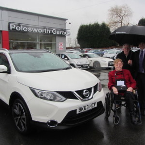 Returning customers Mr & Mrs Watt collecting the very 1st of the New Nissan Qashqai from our Sales Executive Jon Taylor