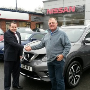 Mr Ralph Coleman Taking Delivery Of His Fantastic New Shape Nissan X Trail From Our Sales Manager Steve Sadler