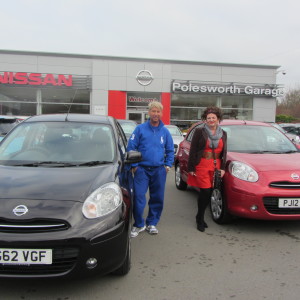 Double Micra Auto Handover Day, Mr Andrew Cooper and Mrs Rachel Callaghan both eager to drive their Micra Automatics Away