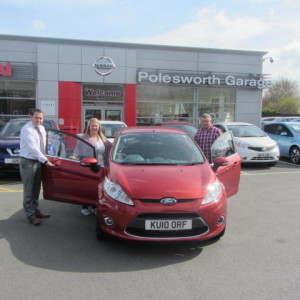Hannah Stubbings collecting her Ford Focus From Our Sales Manager Steve Sadler