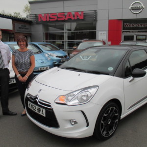 Ms Tracey Collins Collecting her New Citroen DS3 From Our Sales Executive Phil Tierney