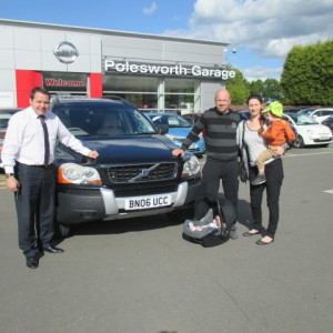 Miss Nina Cracknell and family from Loughborough collecting their new Volvo XC90 From Our Sales Manager Steve Sadler