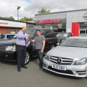 Mr Dean Key Collecting His New Range Rover Vogue And Mercedes C220 From Our Sales Executive Matt Newman, Dean Has Brought Many Vehicles From Matt In The Past