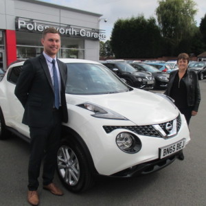 Mrs Bates Collecting Her New Nissan Juke With Exterior Pack From Our Sales Executive Liam Mcentee