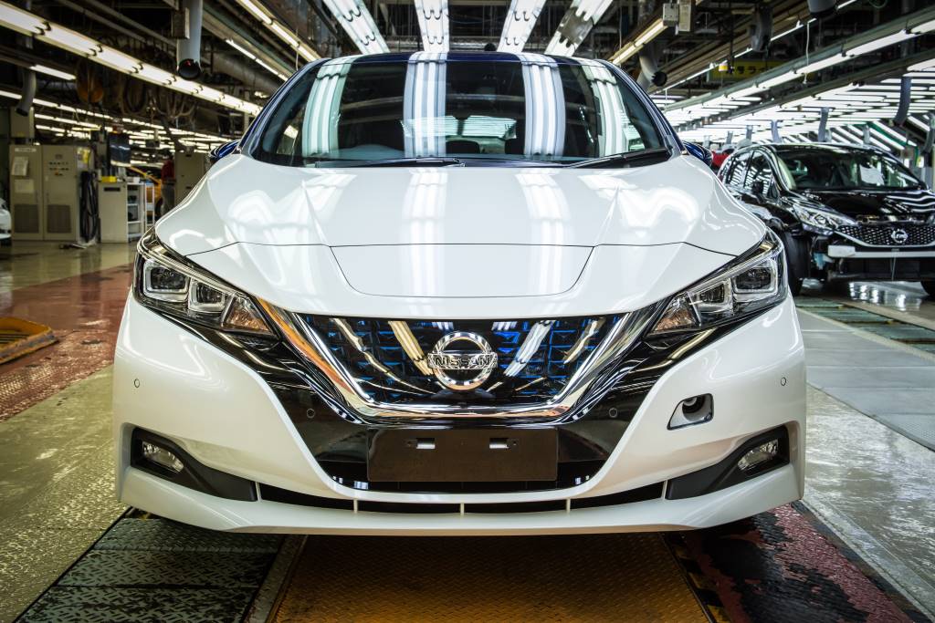 New Nissan Leaf 2 Front Image During Production