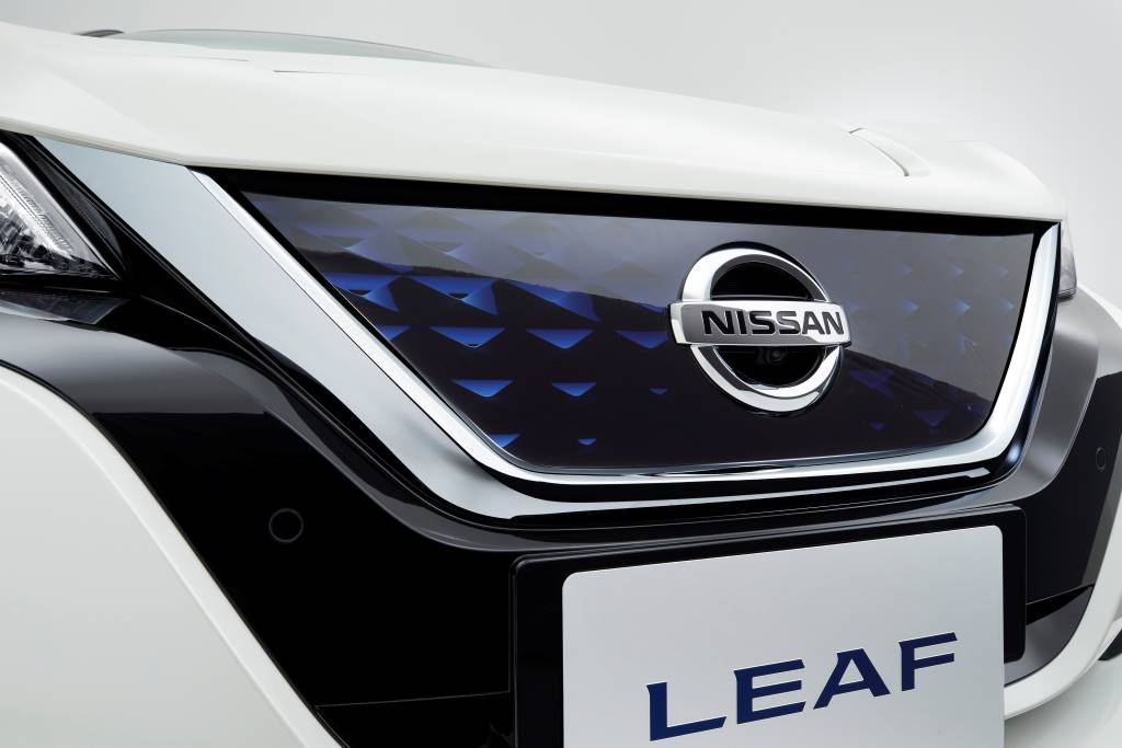 New Nissan Leaf 2 Grill Close Up