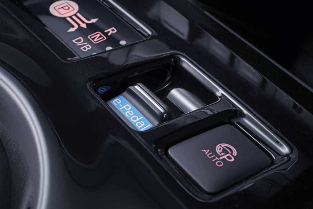 New Nissan Leaf 2 Interior Buttons Close Up