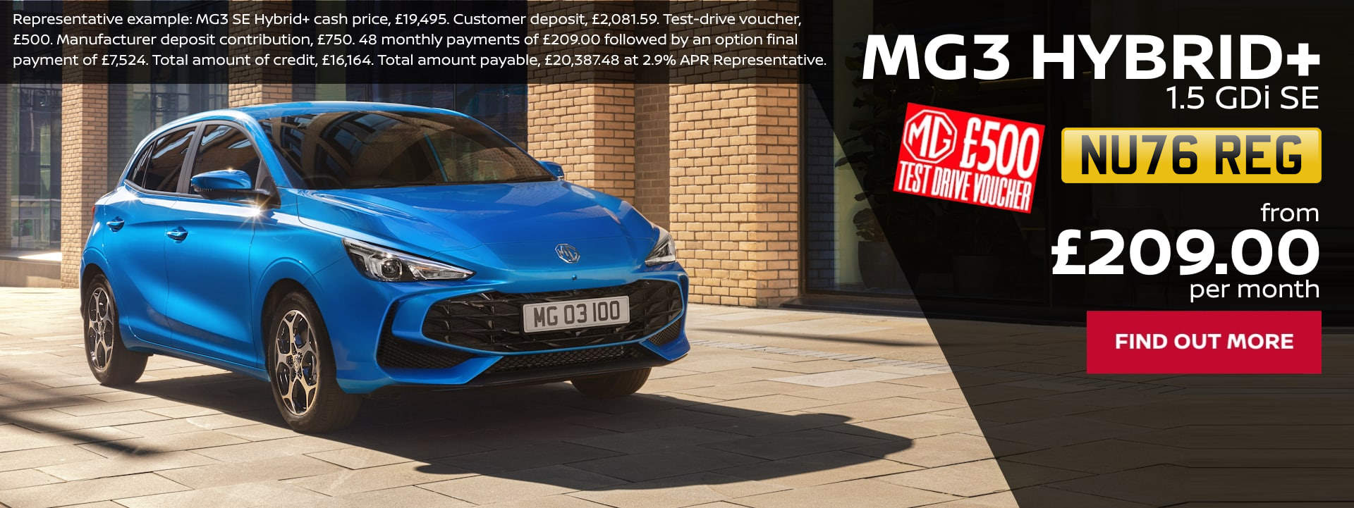 MG3 Hybrid Plus Desktop 76 with Button